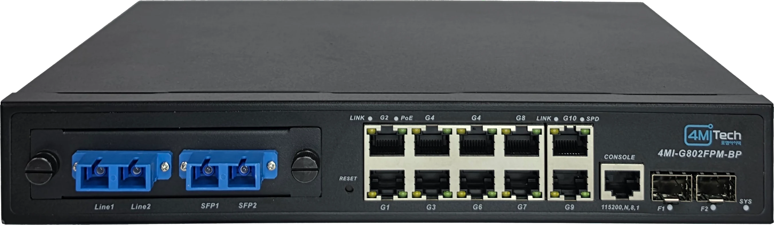 4MI-G802FPM-BP PoE L2 스위치