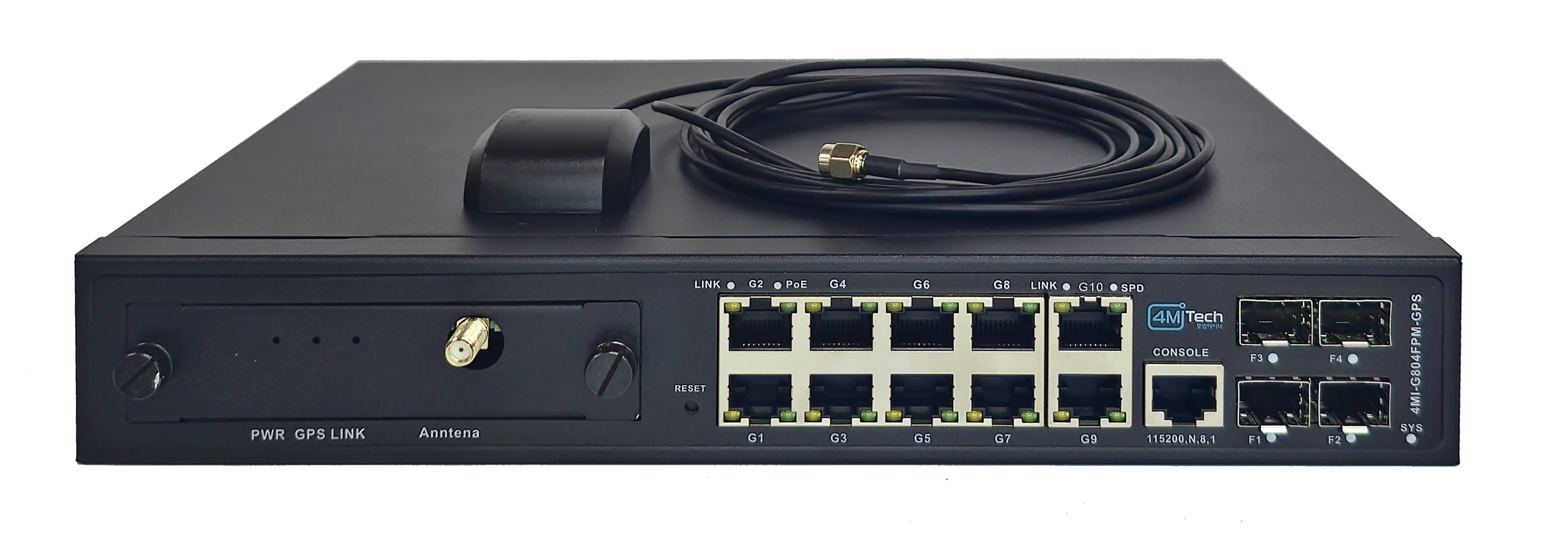 4MI-G804FPM-GPS PoE L2 스위치